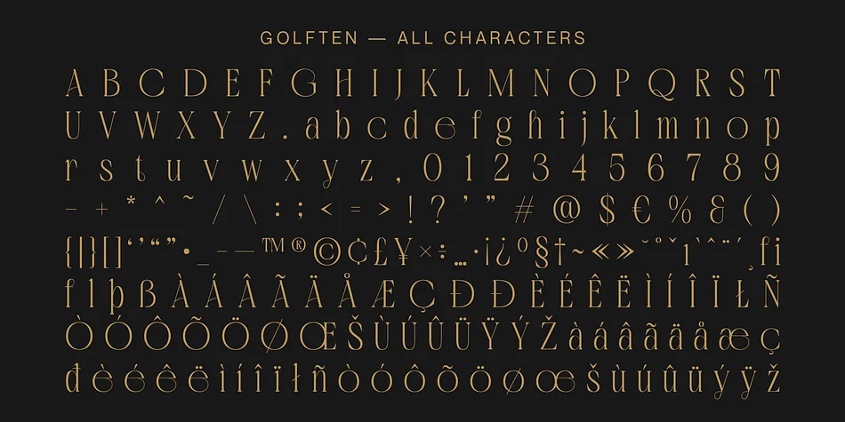 Golften by Craft Supply Co. — Decorative Font — thumbnail 6