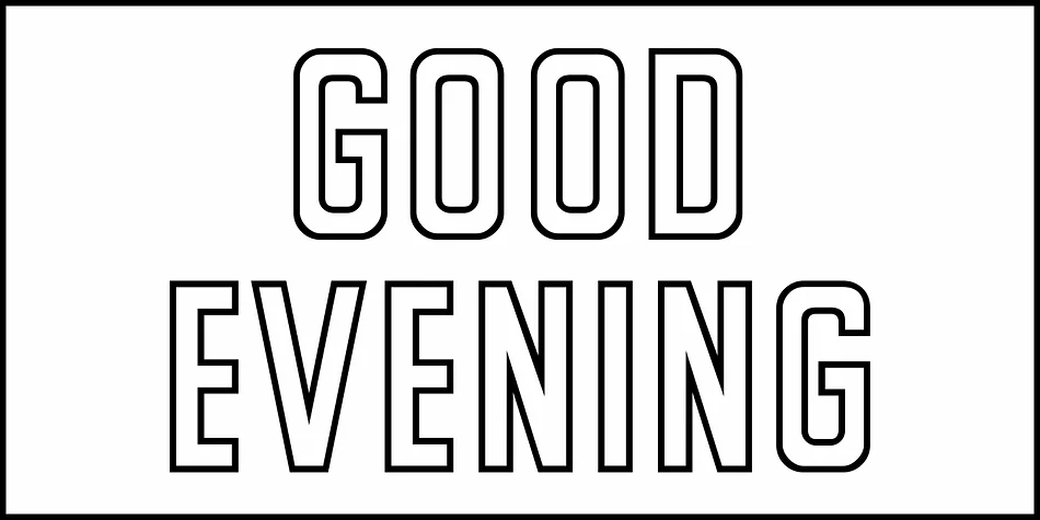 GOOD EVENING JNL by Jeff Levine Fonts — Display Font — thumbnail 2