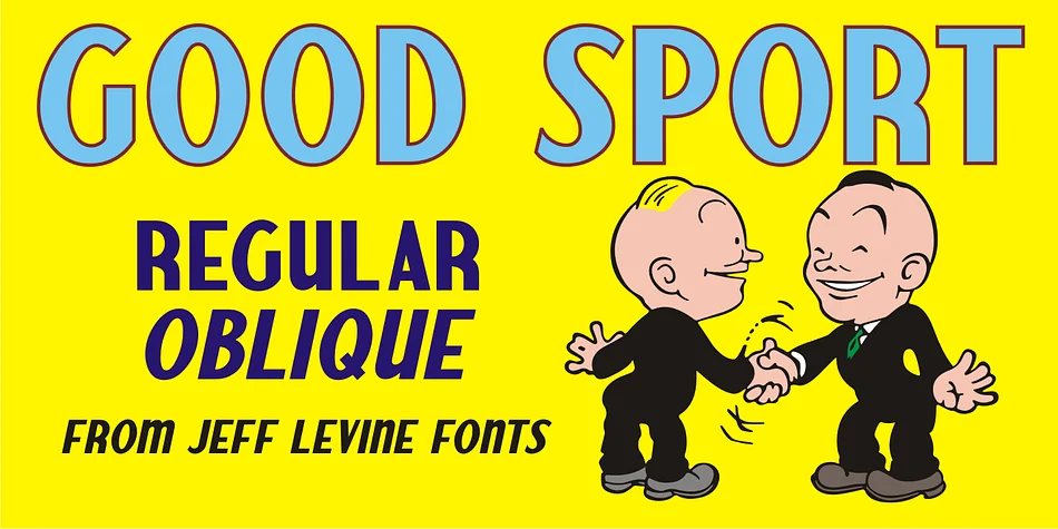 GOOD SPORT JNL by Jeff Levine Fonts — Display Font