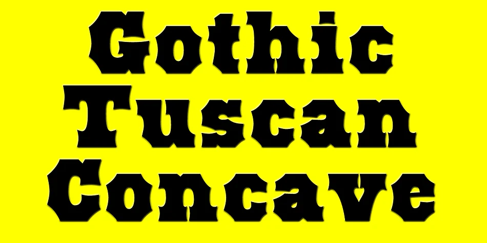 Gothic Tuscan by Wooden Type Fonts — Decorative Font