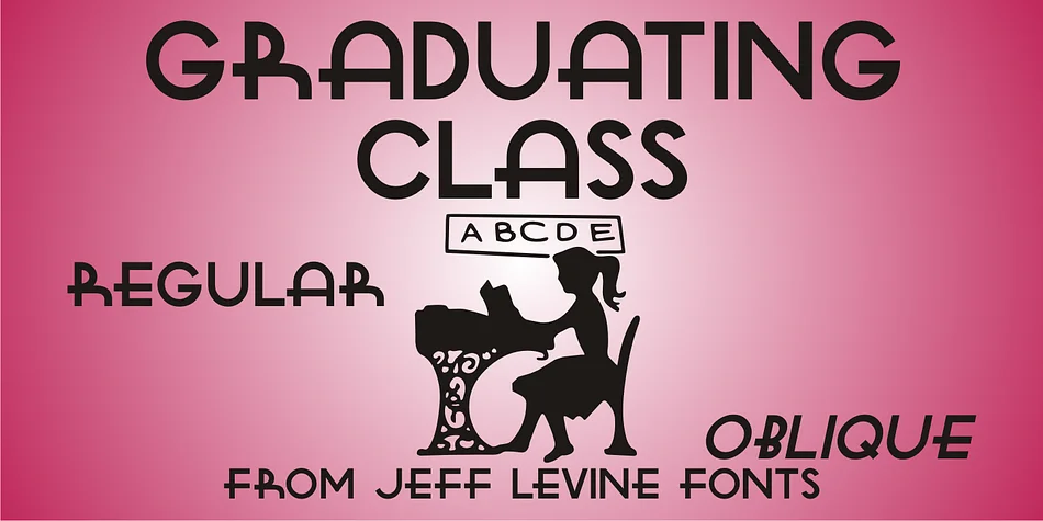 GRADUATING CLASS JNL by Jeff Levine Fonts — Decorative Font