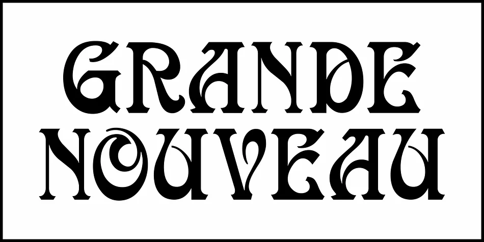 Grande Nouveau by Jeff Levine Fonts — Decorative Font — thumbnail 2