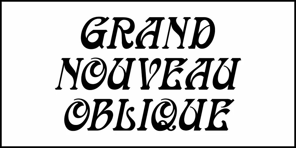 Grande Nouveau by Jeff Levine Fonts — Decorative Font — thumbnail 4