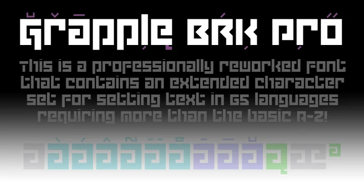 Grapple BRK Pro by CheapProFonts — Display Font