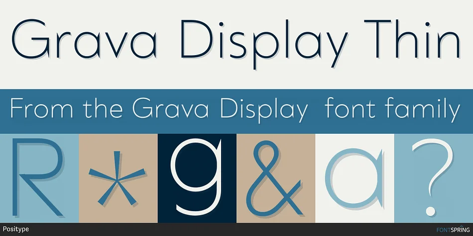 Grava Display by Positype — Display Font
