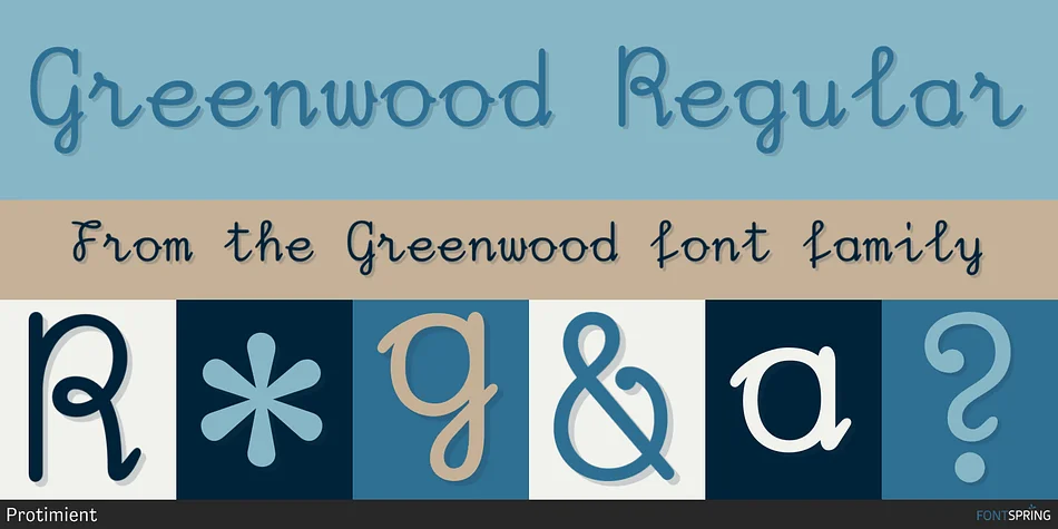 Greenwood by Protimient — Decorative Font