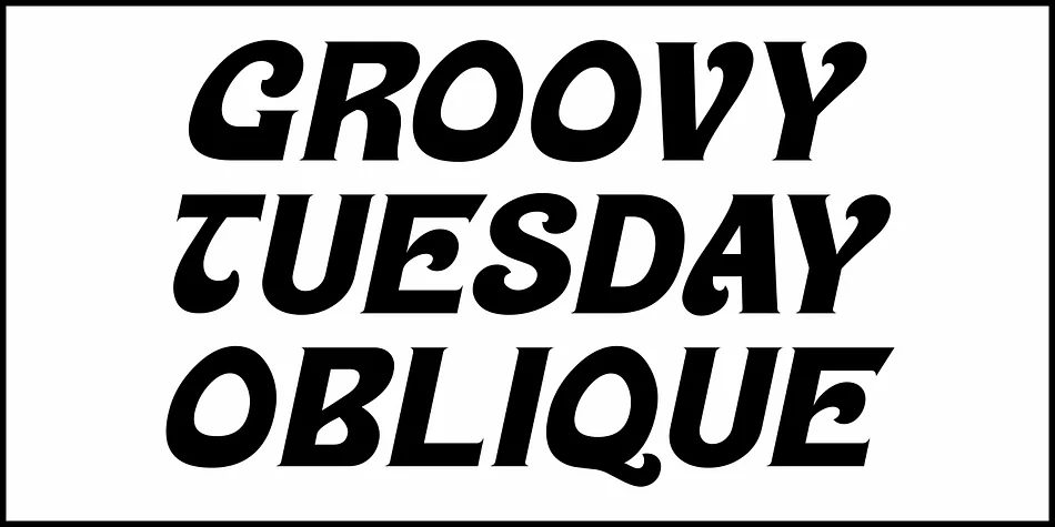 GROOVY TUESDAY JNL by Jeff Levine Fonts — Display Font — thumbnail 4
