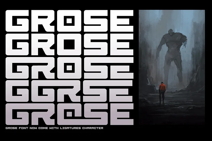 Grose by Linecreative — Display Font — thumbnail 4