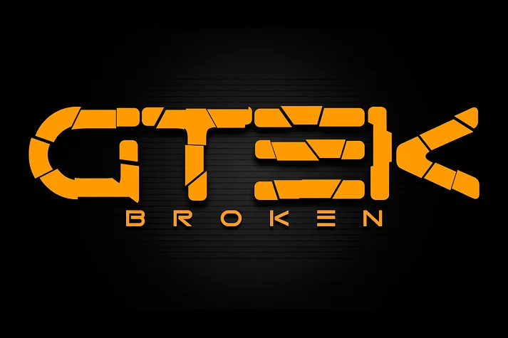 Gtek Broken by Qbotype Fonts — Display Font