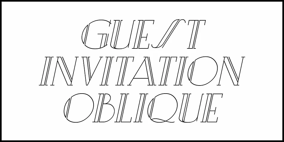 GUEST INVITATION JNL by Jeff Levine Fonts — Decorative Font — thumbnail 4