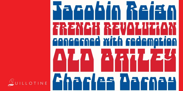 Guillotine by Canada Type — Decorative Font