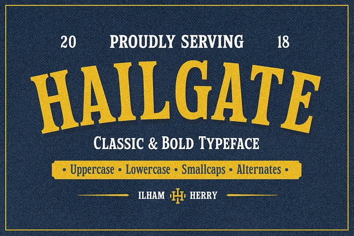 Hailgate by Ilham Herry — Decorative Font