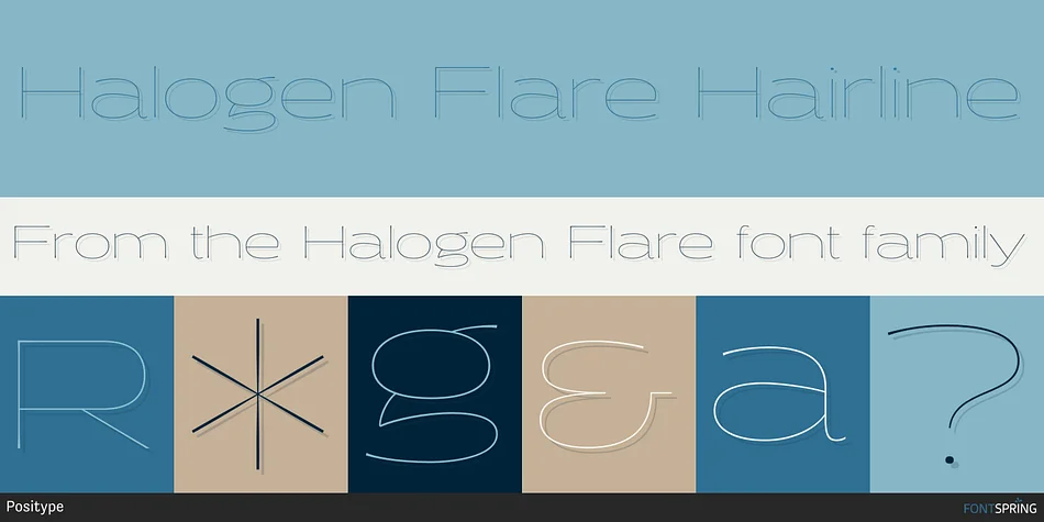 Halogen Flare by Positype — Display Font