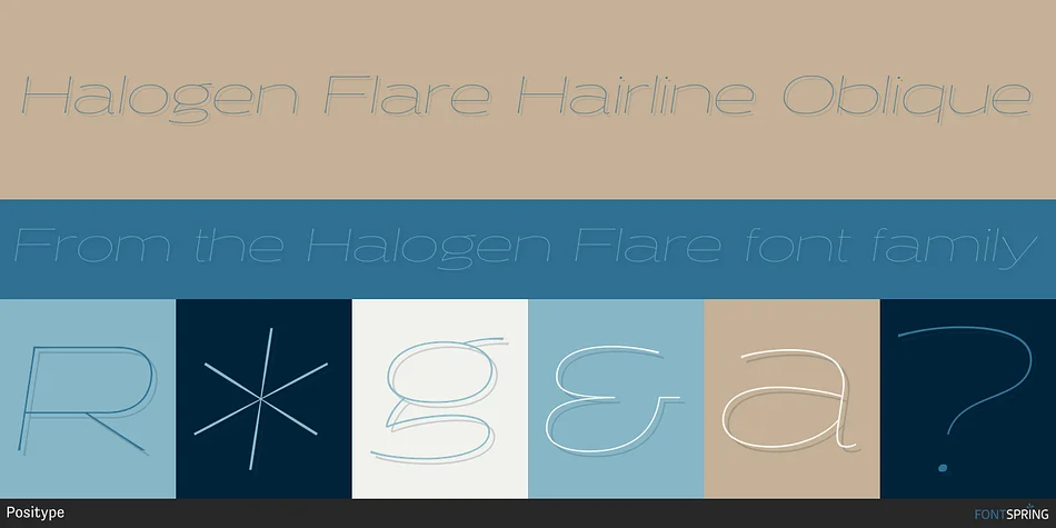 Halogen Flare by Positype — Display Font — thumbnail 2