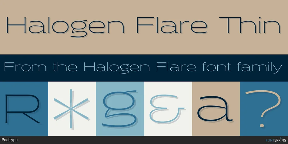 Halogen Flare by Positype — Display Font — thumbnail 3