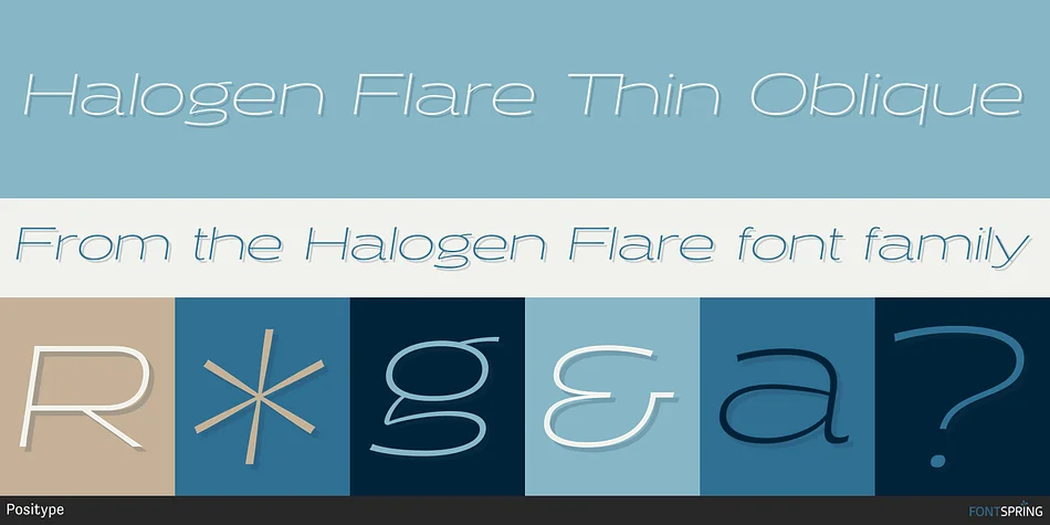 Halogen Flare by Positype — Display Font — thumbnail 4