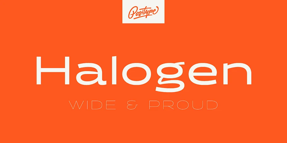 Halogen by Positype — Display Font