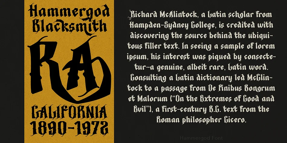 HammerGod by TypeClassHeroes — Blackletter Font — thumbnail 2