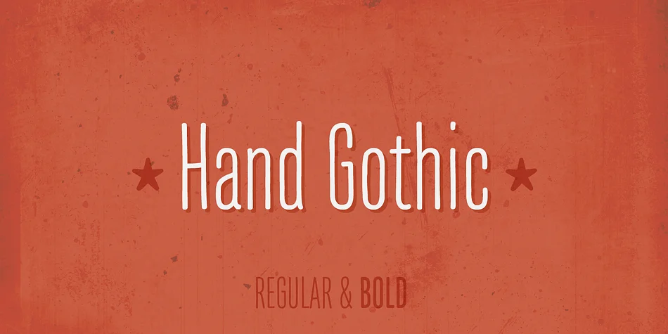 Hand Gothic by JCfonts โ Display Font