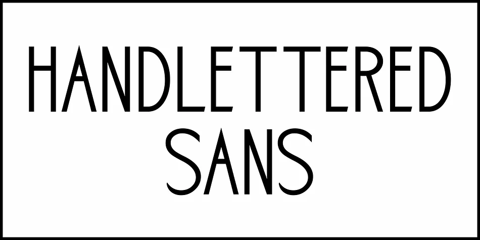 HANDLETTERED SANS JNL by Jeff Levine Fonts — Display Font — thumbnail 2