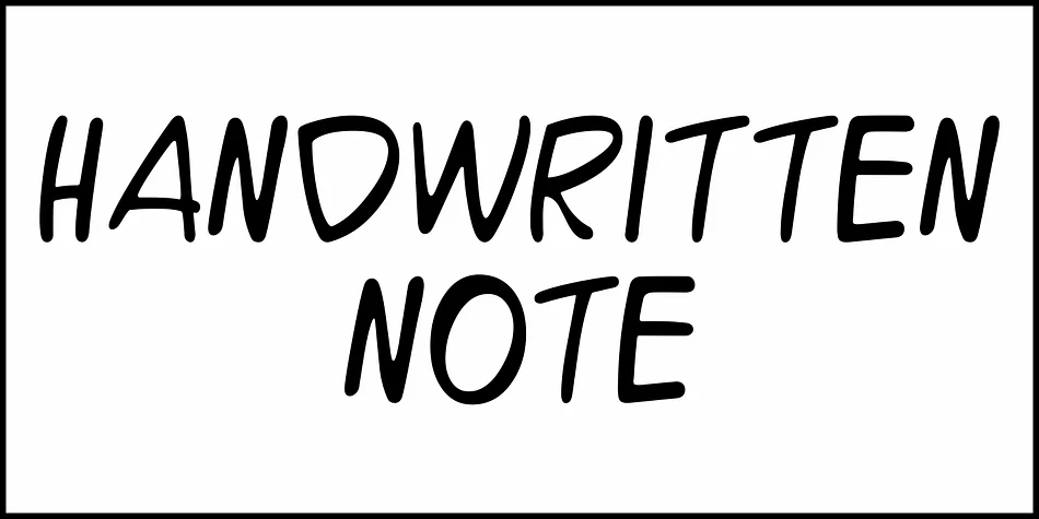 HANDWRITTEN NOTE JNL by Jeff Levine Fonts — Display Font — thumbnail 2
