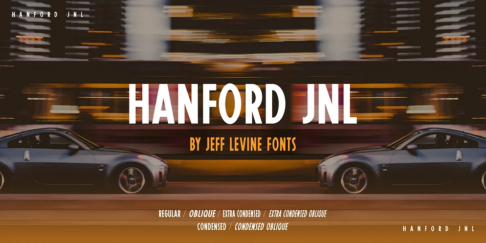 HANFORD JNL by Jeff Levine Fonts — Display Font