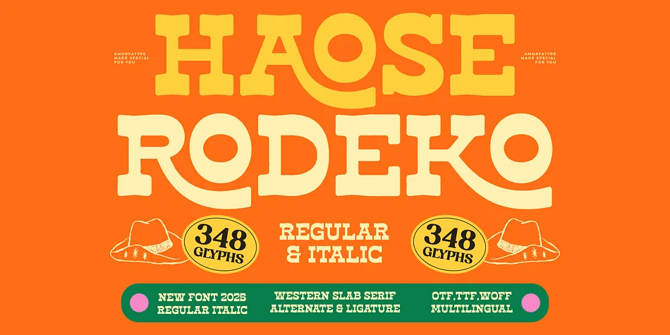 HAOSE RODEKO by AmorfaType — Decorative Font