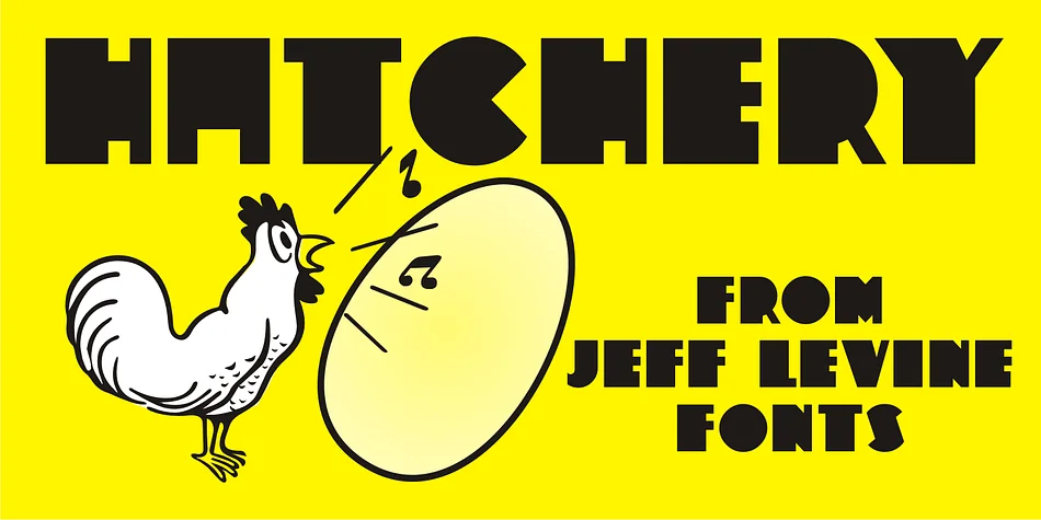 HATCHERY JNL by Jeff Levine Fonts — Display Font