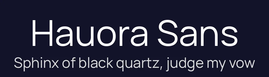 Hauora Sans by Wayne Shih — Sans Serif Font — thumbnail 2