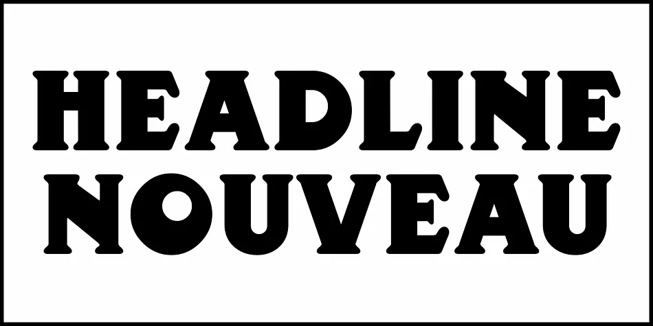 HEADLINE NOUVEAU JNL by Jeff Levine Fonts — Decorative Font — thumbnail 2