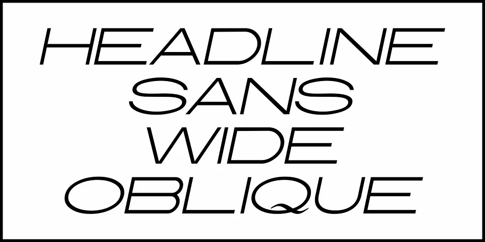 HEADLINE SANS WIDE JNL by Jeff Levine Fonts — Display Font — thumbnail 4