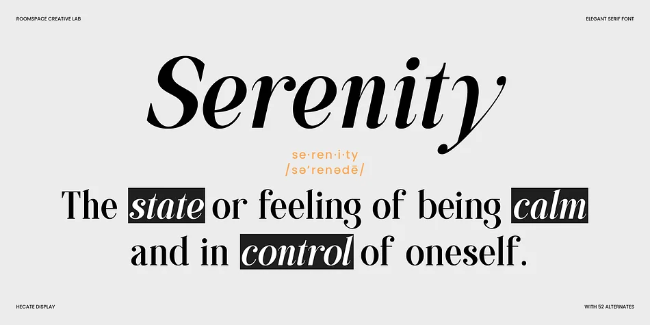 Hecate Display by roomspace — Display Font — thumbnail 9