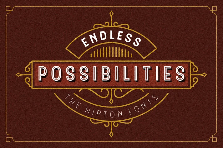 Hipton by Ilham Herry — Decorative Font — thumbnail 2