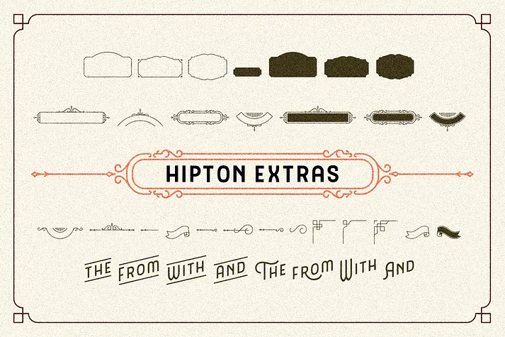 Hipton by Ilham Herry — Decorative Font — thumbnail 6