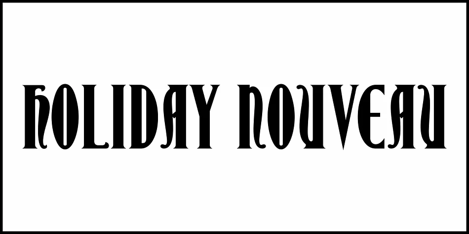 HOLIDAY NOUVEAU JNL by Jeff Levine Fonts — Decorative Font — thumbnail 2