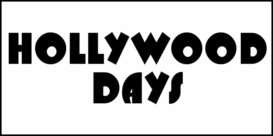 Hollywood Days JNL by Jeff Levine Fonts — Display Font — thumbnail 2