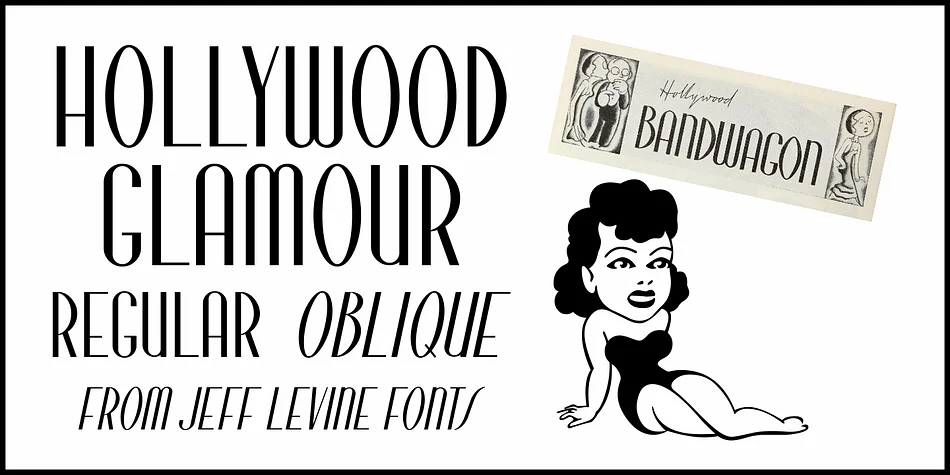 Hollywood Glamour JNL by Jeff Levine Fonts — Decorative Font