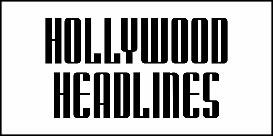 Hollywood Headlines JNL by Jeff Levine Fonts — Display Font — thumbnail 2