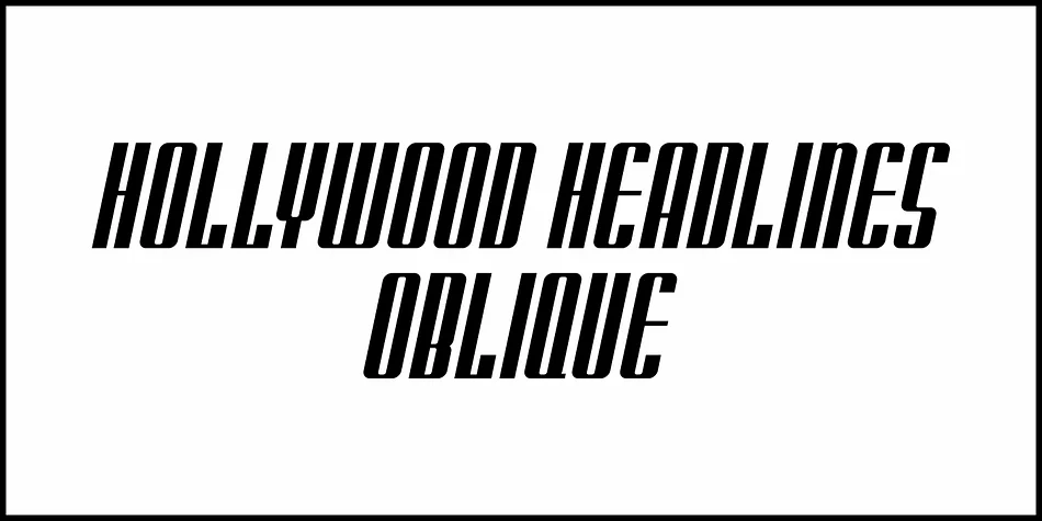 Hollywood Headlines JNL by Jeff Levine Fonts — Display Font — thumbnail 4