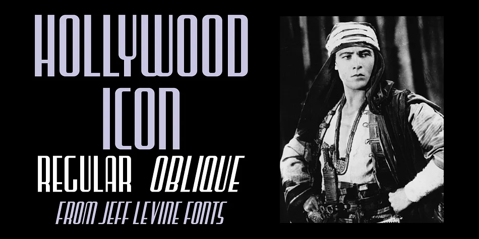 Hollywood Icon JNL by Jeff Levine Fonts — Display Font
