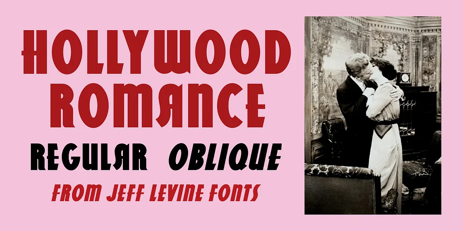Hollywood Romance JNL by Jeff Levine Fonts — Display Font