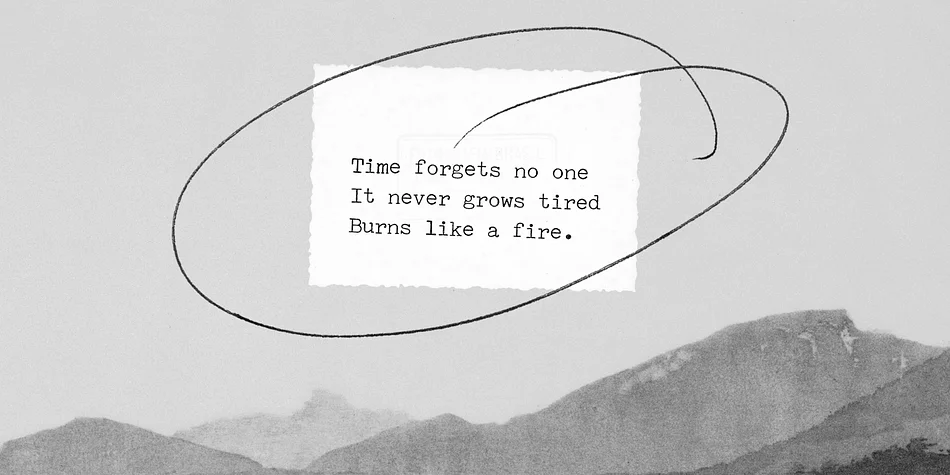 Holocene Typewriter by Ana's Fonts — Decorative Font — thumbnail 7