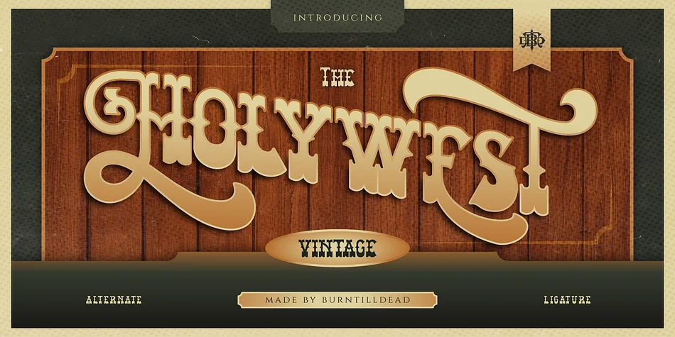 Holywest by Burntilldead — Decorative Font