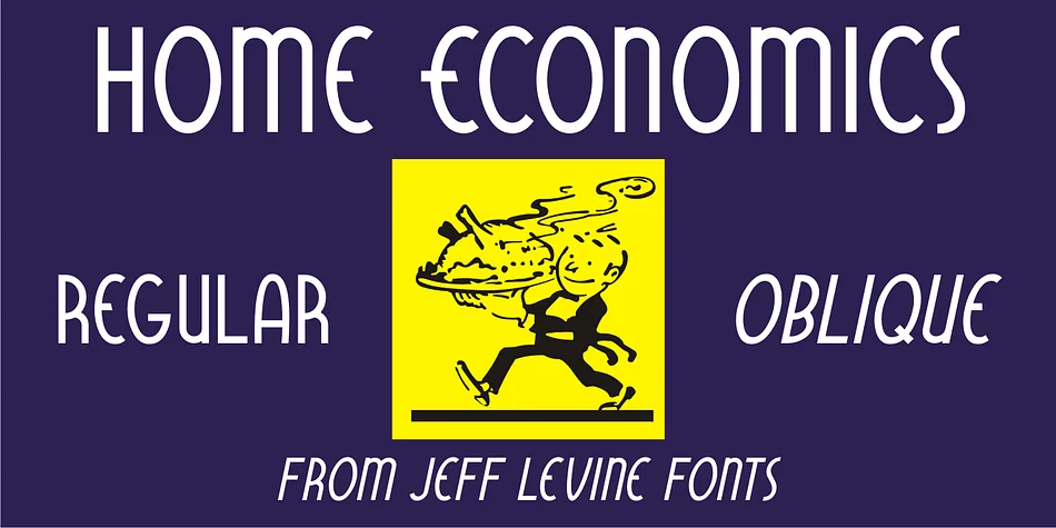 HOME ECONOMICS JNL by Jeff Levine Fonts β Decorative Font