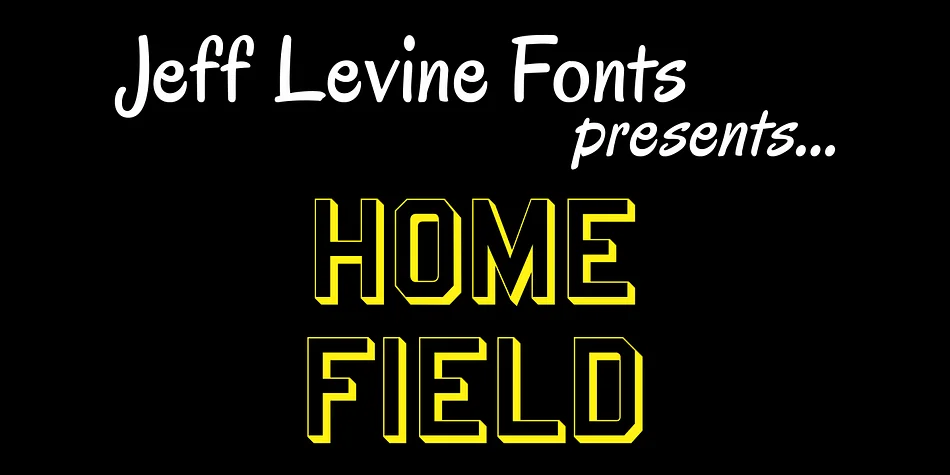 HOME FIELD JNL by Jeff Levine Fonts — Display Font