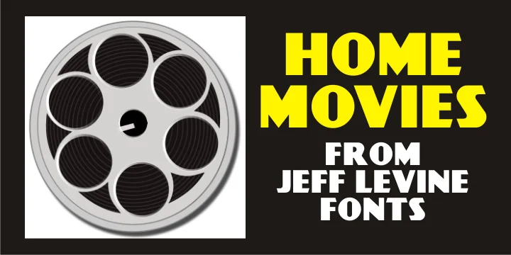 HOME MOVIES JNL by Jeff Levine Fonts — Display Font