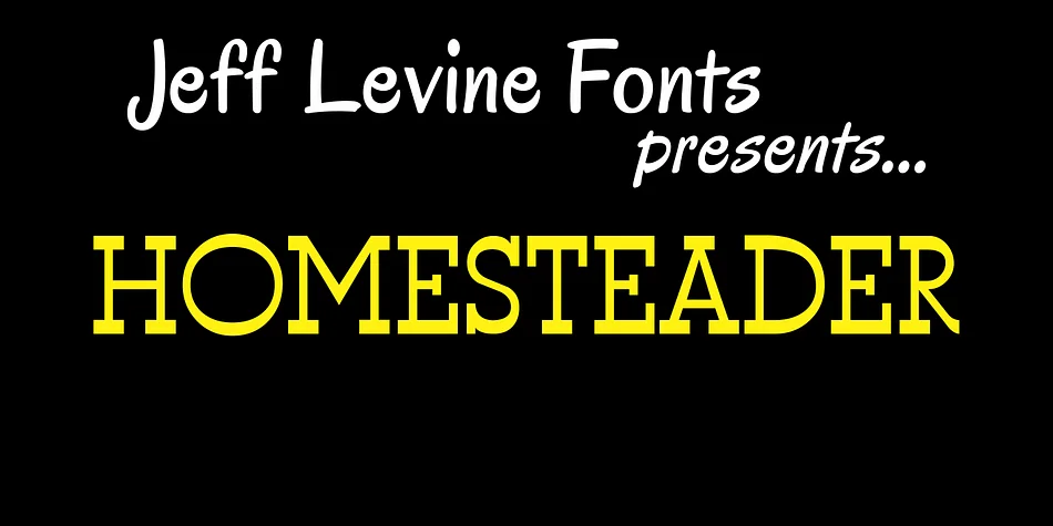 HOMESTEADER JNL by Jeff Levine Fonts — Decorative Font