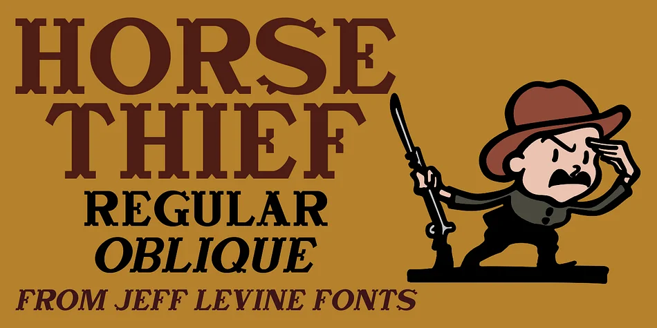 HORSE THIEF JNL by Jeff Levine Fonts — Decorative Font