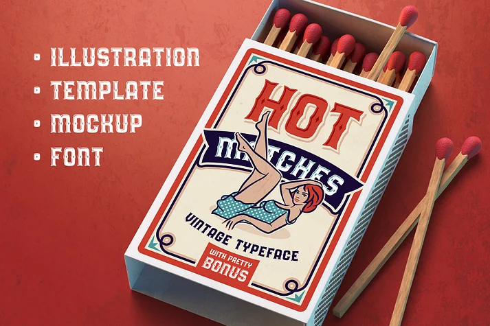 Hot Matches by Gleb Guralnyk — Decorative Font