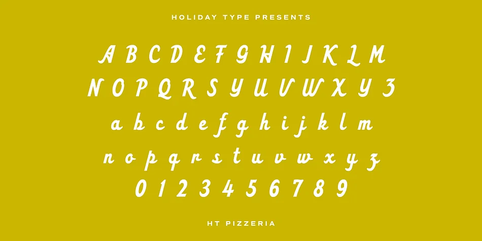 HT Pizzeria by Dharma Type — Script Handwritten Font — thumbnail 2